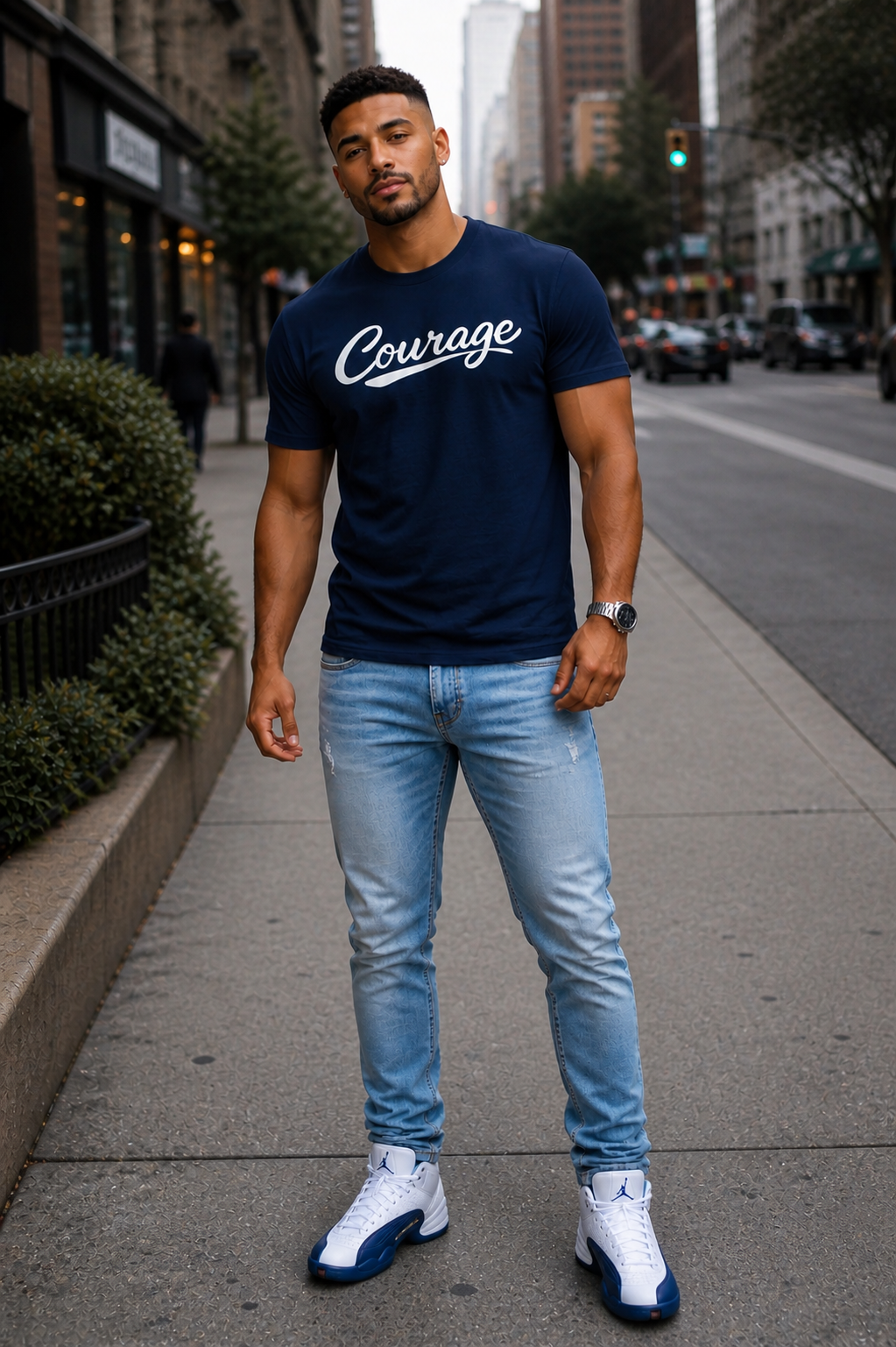 Courage Script Tee