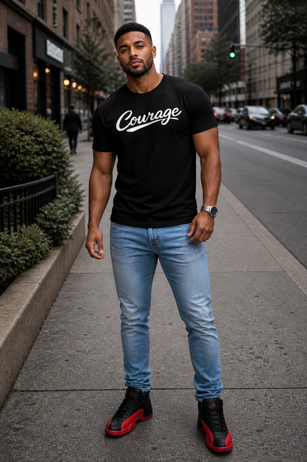 Courage Script Tee