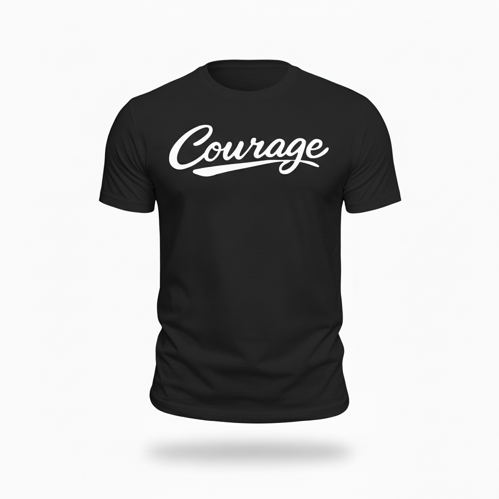 Courage Script Tee